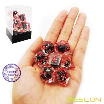 Bescon Novelty Spider Polyédrico RPG Juego de dados