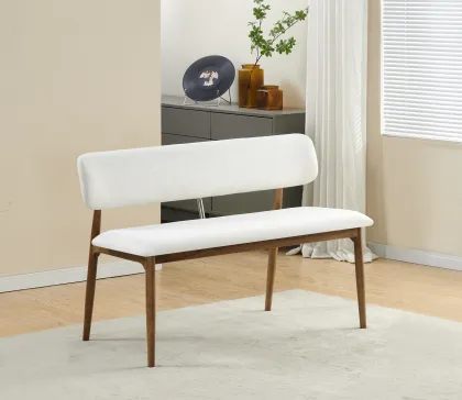 Solid Wood Dining Bench with Timeless Elegance