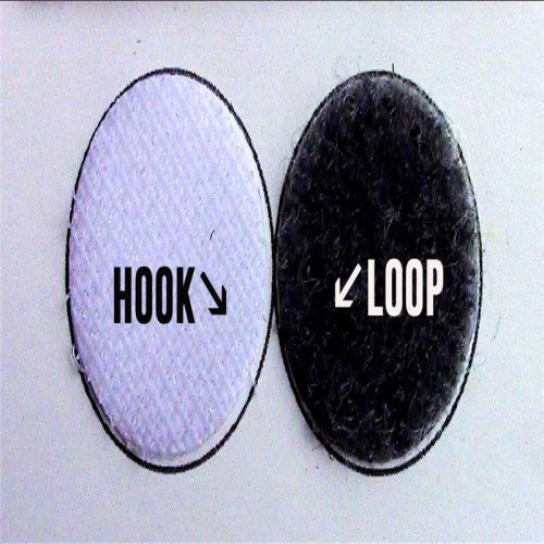 Nylon adhesive backing hook and loop coins