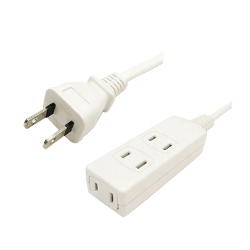 Japan Pse Certified 125V 15A Electric Multiple Desktop Power Socket with 2-pin Plug