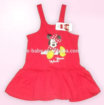 Fashion girl dress Angel cat print girls dresses 2016