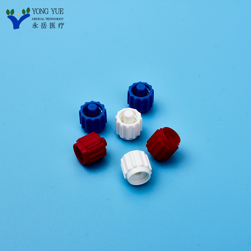 luer locking screw cover white