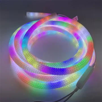WS2812 Addressable USB Kit: RGB Rope Light & LED Neon Strip with Remote Control