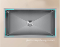 Handmade SUS Stainless Steel Under Mount Kitchen Sink for Restaurants and Homes - Lizhen-Hwa.Eng 304