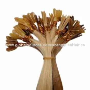 100% hot selling and superior quality wholesale human prebonded hair extension, nail stick hair