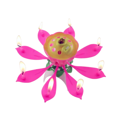 India Lotus Flower Candle