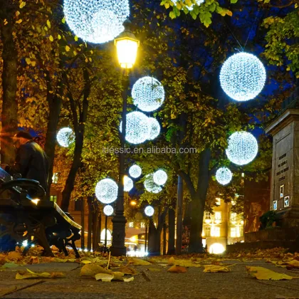 3D Illuminated Christmas Tree Balls for Winter Wonderland Garden Lights
