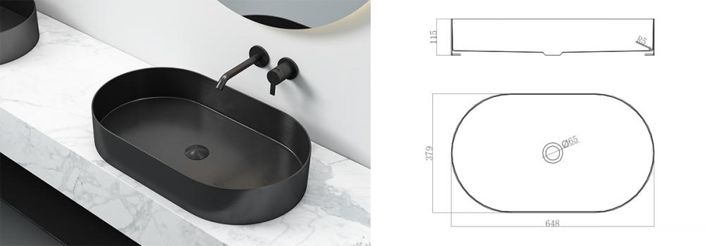 Matt Black Wash Basin