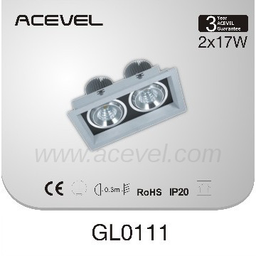 2*17w One Head LED COB Grill Light, CE&ROHS Approved