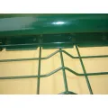 Cerca de malha soldada de PVC verde com V Bend