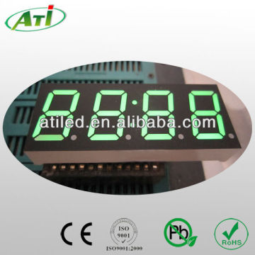 0.56 inch 4 digit 7 segment led display pure green color
