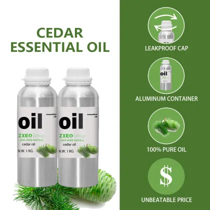 Pure Steam Distilled Cedarwood Essential Oil Cedar Wood Oil