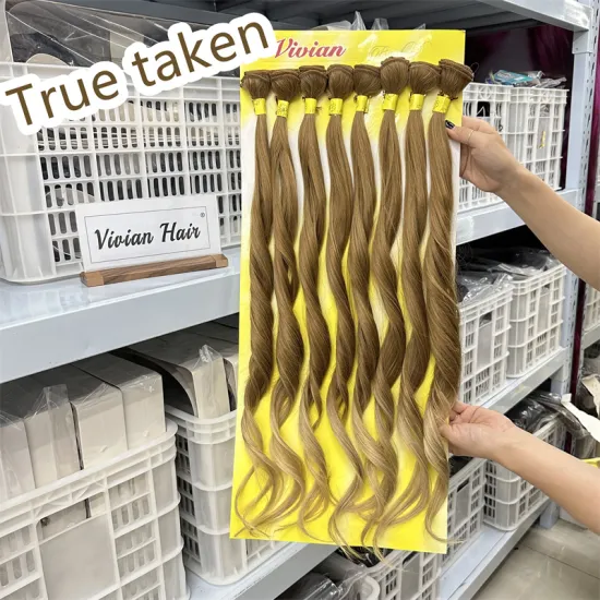 Premium Kanekalon Fiber Custom Package: 28-inch Long Body Wave 8pcs Synthetic Hair Weaving Bundles Set by Vendors
