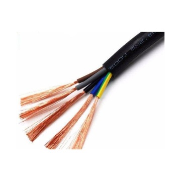 PVC aisló el cable flexible RVV H05VV-F 5 núcleo