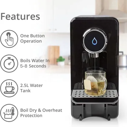 2.5L Tabletop Heating Water Dispenser: Home Use Mini Hot Water Dispenser