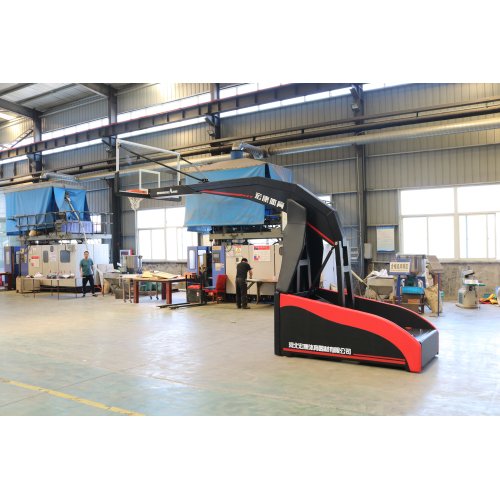 HKF-1001 FIBA Approved Electric Foldable Basketball Backstop