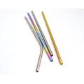 Custom Colorful Drinking Straight and Bent Titanium Straw