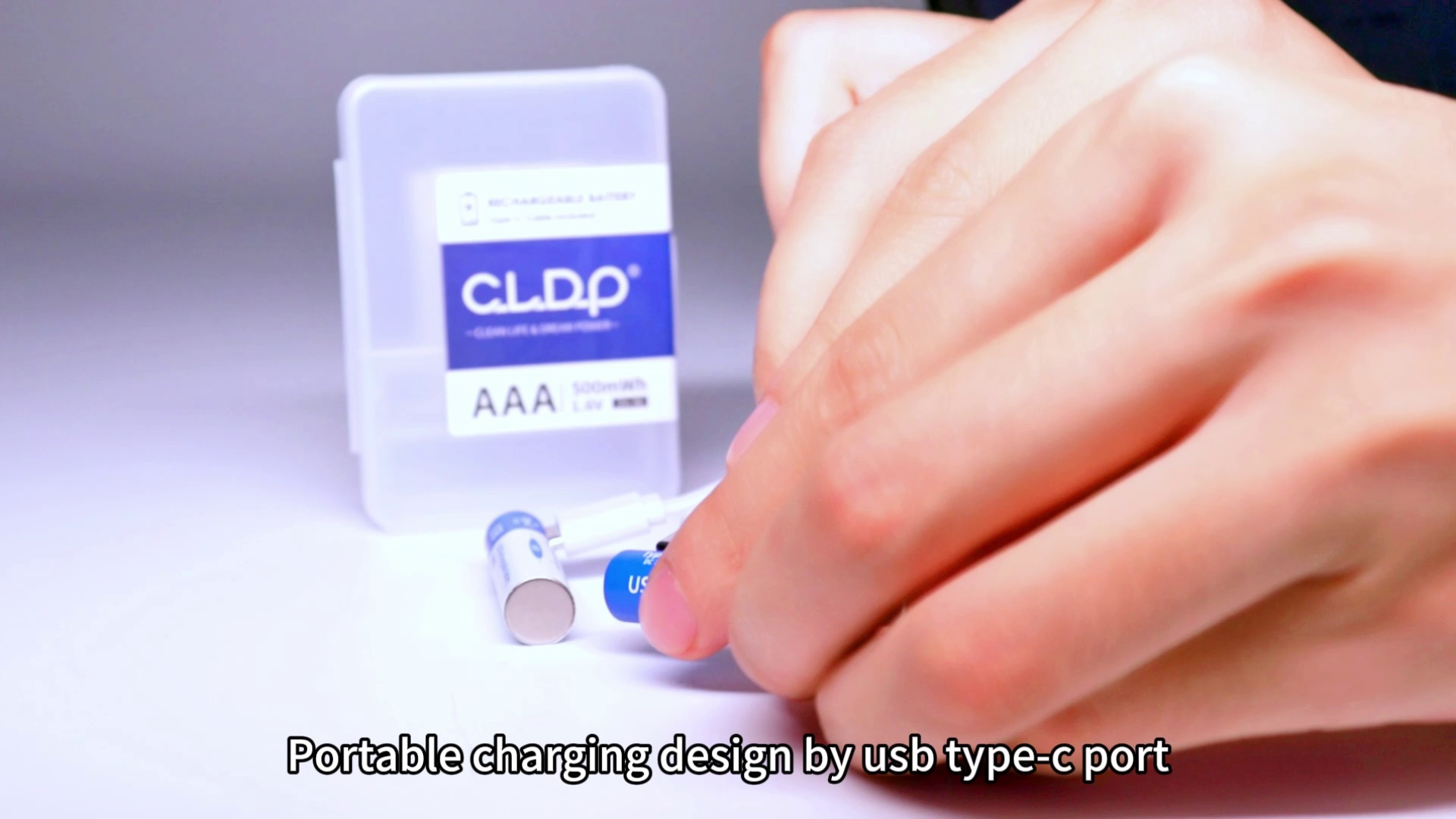 2pack CLDP 1.6V 500mWh Ni-Zn USB AAA rechargeable battery