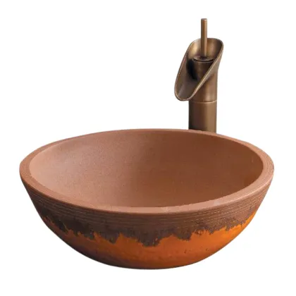 Handmade Ceramic Octagonal Basin Countertop Sinks