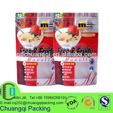 plastic muesli packaging bag