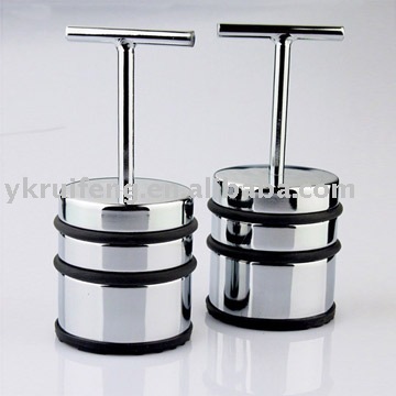 Chrome door stopper