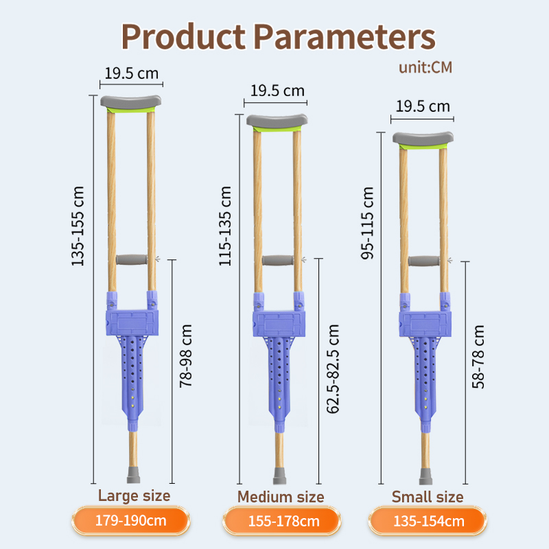 Double Cane Support Crutches for Adults - View 3