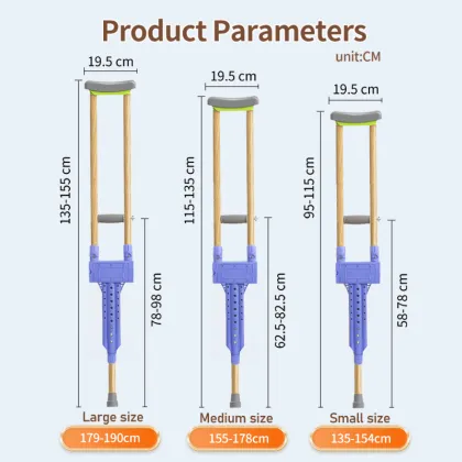 Double Cane Support Crutches for Adults