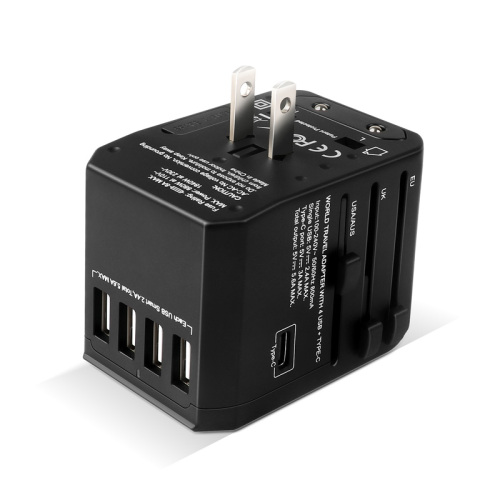 Travel Charger Type-C port and 4 USB