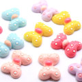 Multi Color Fancy Bowknot Shaped Resin Cabochon Flatback Beads DIY Craft Decoration Phone Decor Beads Charms