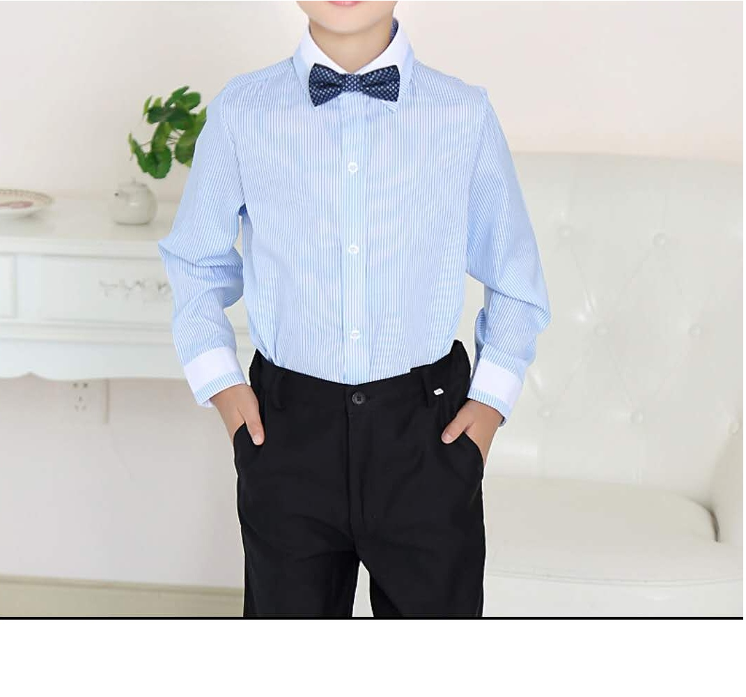 Boys blue stripe uniform