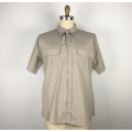 Fine Plaid Cotton Twill Work Shirt