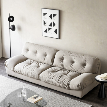 Modern Simple Custom Soft Fabric White Sofa for Lobby, Guest Room, Villa, Hotel