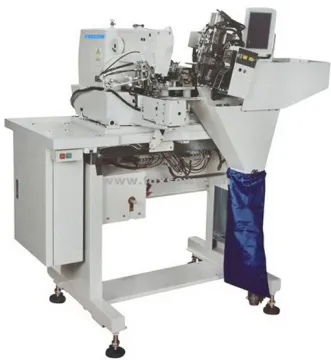 Automatic Double Needle Belt-Loop Attaching Machine