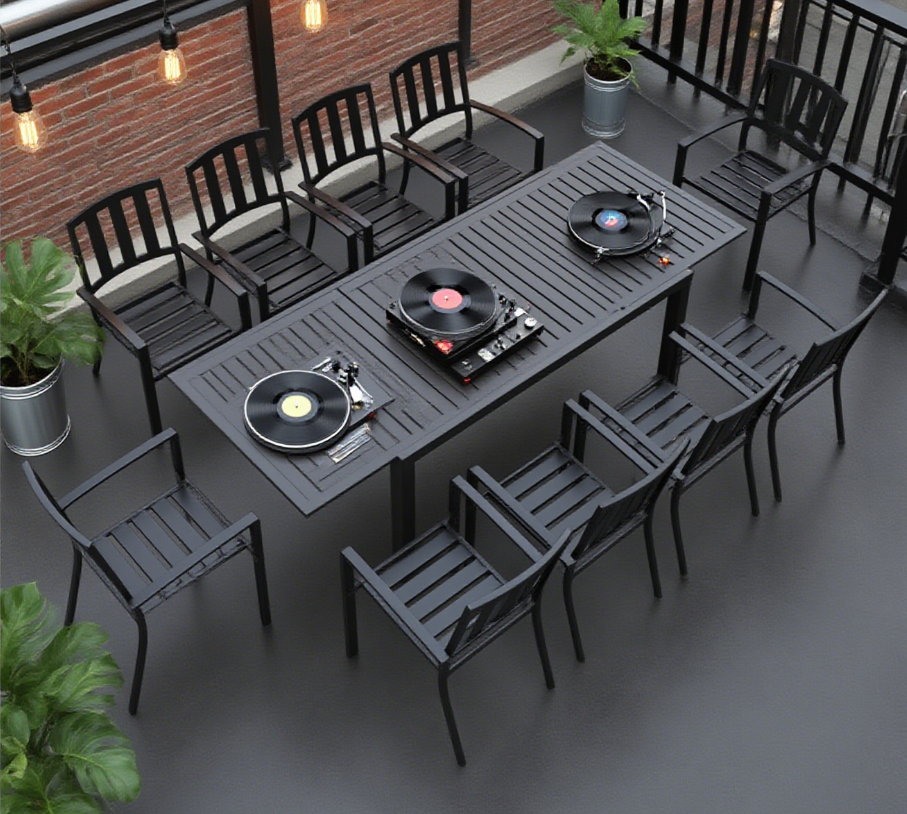 Aluminum Outdoor Dining Set for Backyard
