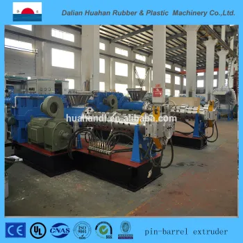XJD Pin-barrel cold feed rubber extruder machine