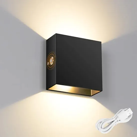 Dimmable Charging Wall Lamp: Modern Interior Wall Fixtures for Corridor and Corner Lighting