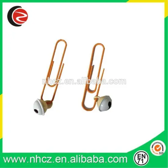 Orange 50MM Paper Clip with Bell