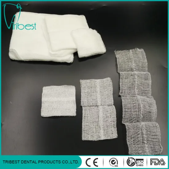 Hospital Dental Wound Care Dressing Cotton Gauze Folded