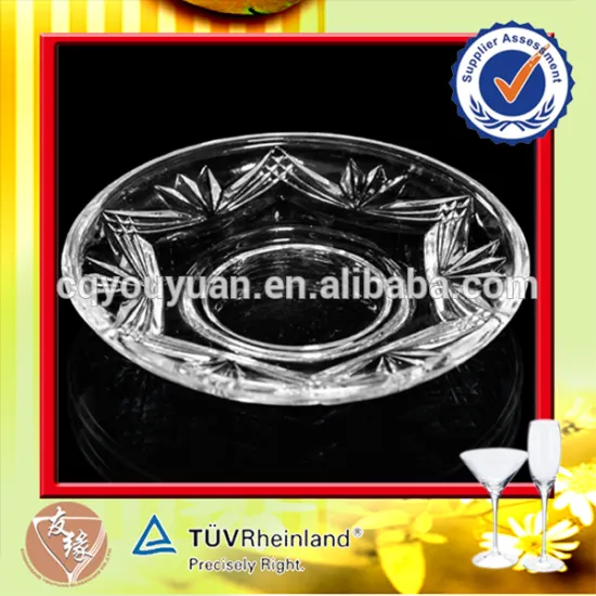 Round Super Flint Dinner Glassware Clear Plates