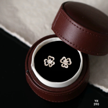Cherry Blossom Dainty Sterling Silver Stud Earrings