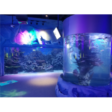 Grote aquariumvissentank voor restaurant