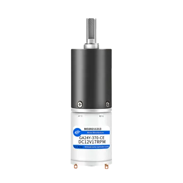XYT GA24Y-370: High Torque 24mm PMDC Motor with Planetary Gearbox - 6V/12V/24V, Max Load 25kg·cm