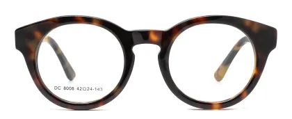 Belieye Classic Round Acetate Eyewear Frames Safety Glasses