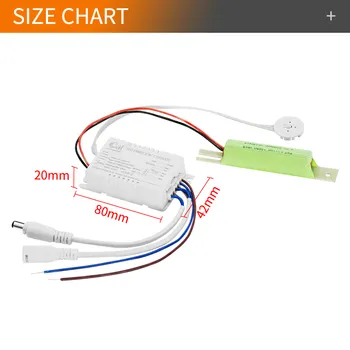 Automatic LED Light Emergency Power Supply Aluminum Li-Ion Battery 3Hr Emergency System CE RoHS Led Emergency Light Driver Kit