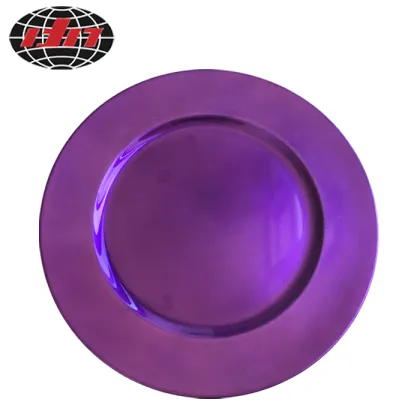 Light Purple Round Plastic Plate