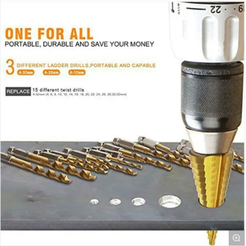 Straight Flute HSS Step Drills for Sheet Metal