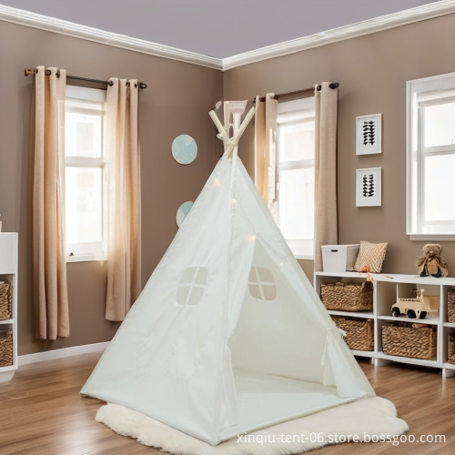 Wind Valley Kids' Canvas & Aluminum Tepee Tent for Glamping and Beach Camping