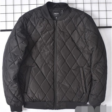 Men's Padded Jacket With Quilting And Rib