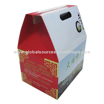 Corrugated carton box, eco-friendly material/eye-catching/can load 20kg/customized size and design