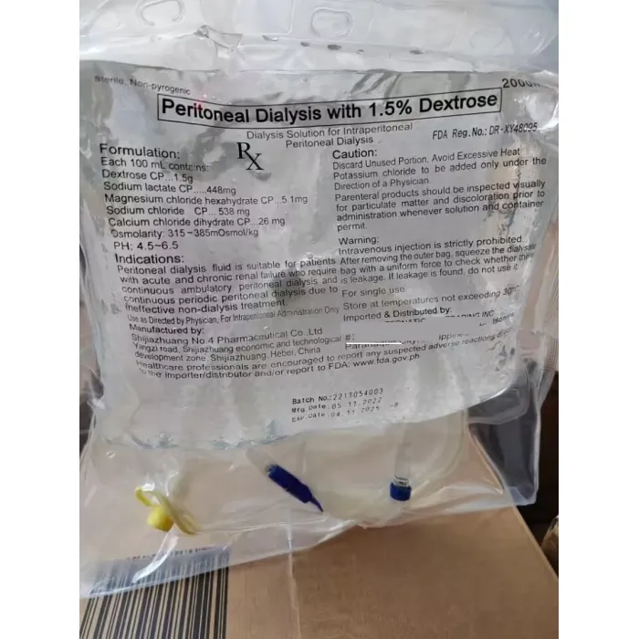 محلول غسيل الكلى البريتوني (لاكتات-G1.5%،G2.5%،G4.25%)